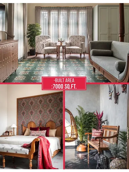 Our Prangan project was featured by D-arc BUILD, highlighting its grand style and traditional Indian aesthetic that recreates an old-world bungalow vibe.