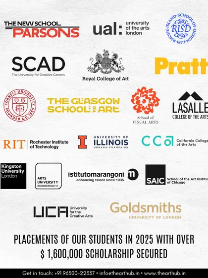 The results speak for themselves. In 2025 alone, my students were accepted into the world's most prestigious art and design colleges, securing over $1,600,000 in scholarships.