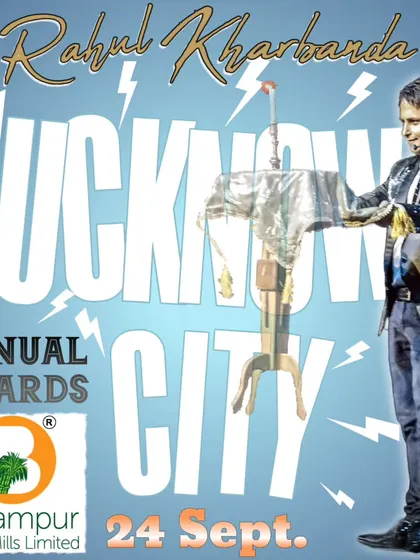 A poster for my performance at the Balrampur Chini Mills Annual Awards in Lucknow. My shows are designed to be an exclusive and jaw-dropping experience for any corporate gathering.