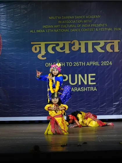 Extensive photo series from our production "Prema Vinod," presented at the Nrutyabharat national contest, highlighting the storytelling of Krishna and the Gopis.