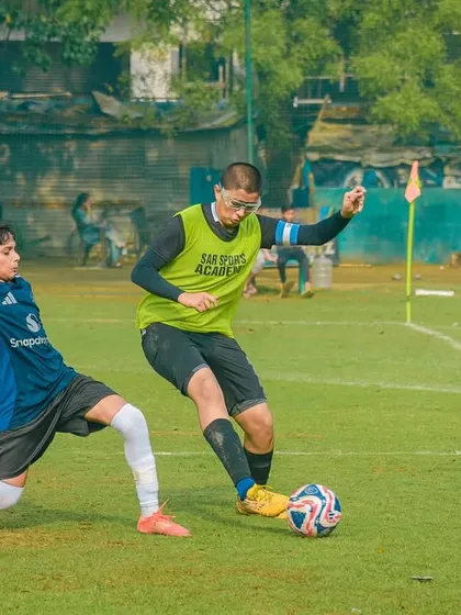 A skillful tackle to win back possession. Defensive discipline is just as important as attacking flair in my leagues.