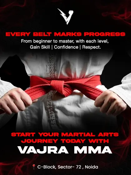 Every belt marks progress. From beginner to master, you gain skill, confidence, and respect with each level.