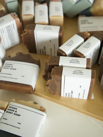 More packaging snapshots, showing my coffee-scented Milano Morning bars.