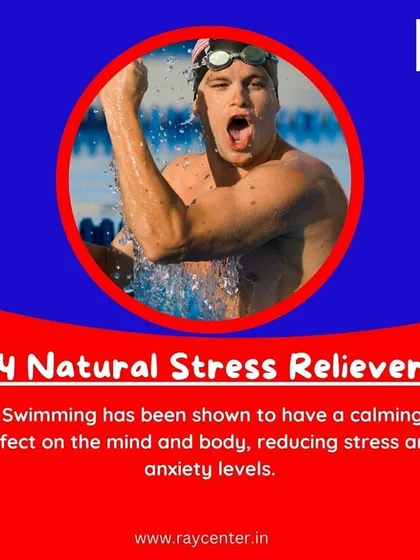Fun Fact 3: Feeling stressed? Swimming is a natural stress reliever. The calming effect of water on the mind and body helps reduce anxiety and promote relaxation.