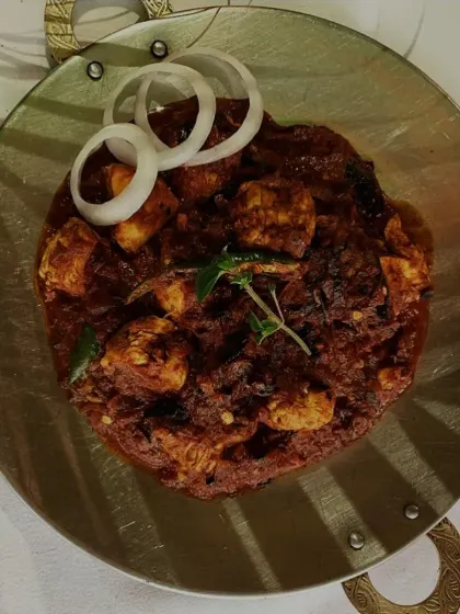 Relish the robust flavours of Chicken Tava. Marinated to perfection and cooked on a hot tava, this dish delivers a spicy, savory delight that’s both tender and flavourful.