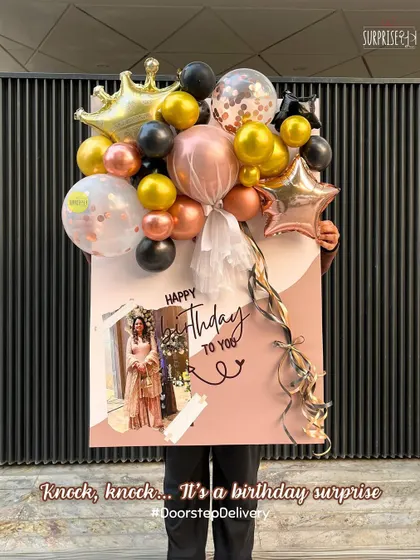 Knock, knock... it's a birthday surprise! Our personalized balloon cards are a unique way to send a birthday wish, delivered right to their doorstep.