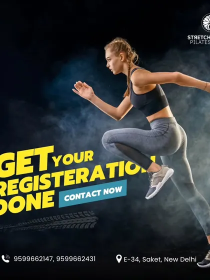 A high-energy graphic encouraging registrations for our spinning classes, showcasing the variety of workouts available at the studio.