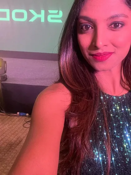A quick selfie before the Škoda awards night began.