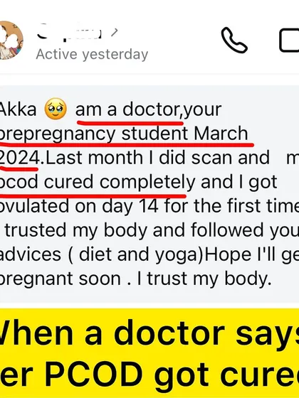 It is so validating when a doctor attending my class confirms that her PCOD was cured by following my diet and yoga advice. This shows that a holistic approach works.