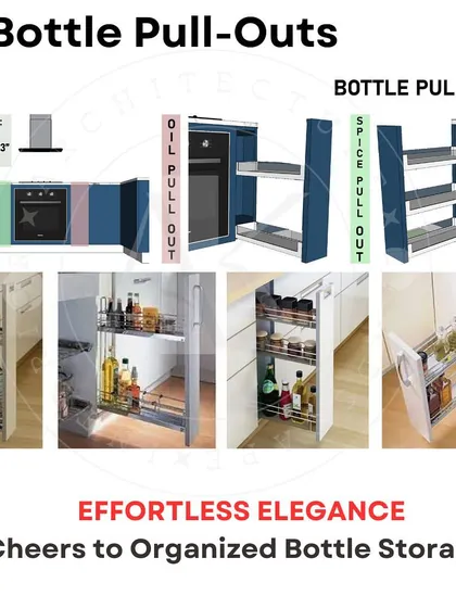 Part two of my kitchen functionality guide looks at bottle pull-outs. These narrow, specialized cabinets are perfect for organizing oils, sauces, and spices, keeping them upright and easy to find right next to your cooking zone.