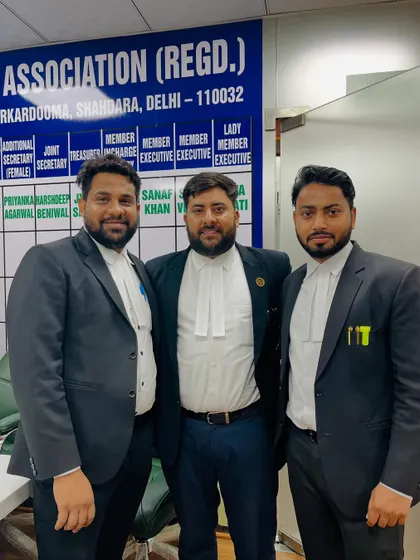 With my team at the Shahdara Bar Association. We are committed to being active members of the legal community.