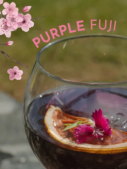 The Purple Fuji, a perfect blend of floral and citrus notes, is a must-try.