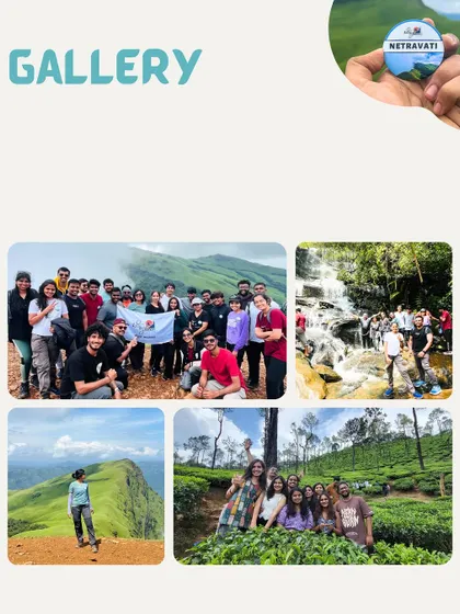 A collage of photos from our gallery, showcasing the variety of experiences we offer, from mountain peaks to waterfalls and tea estates.