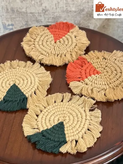 These coasters are perfect for protecting your table in style. They are currently available at a 15% discount on my website.