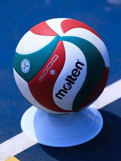 A brand new Molten FIVB-approved volleyball. We ensure our athletes are familiar with the feel of international standard balls.