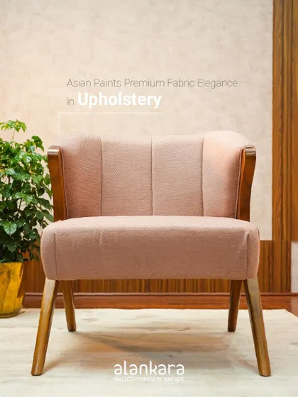 A duplicate shot emphasizing the premium fabric elegance in the upholstery of the Y-Chair.