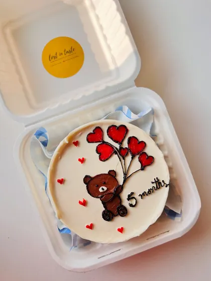 These images showcase different angles and lighting of the personalized message cakes, highlighting the consistent quality and detail in each order.