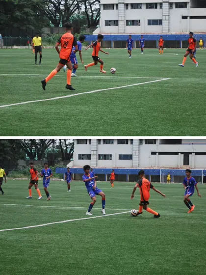 More action from our U-17 match, showing our players' ability to control the game and create scoring opportunities.