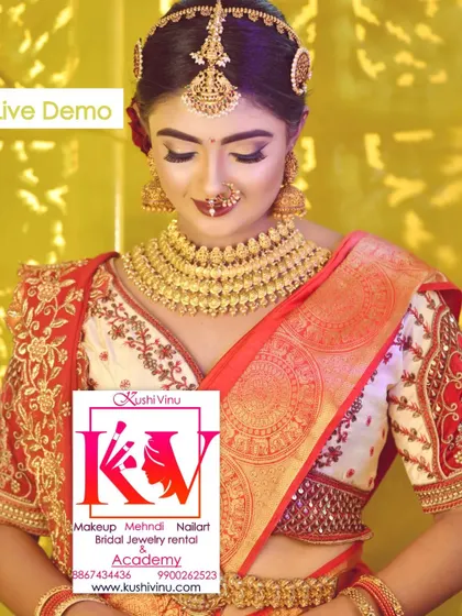 The final look from my live demo, ready for the camera. I teach students how to create makeup that is not only beautiful in person but also photographs perfectly.