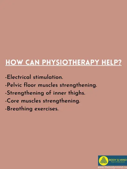 Physiotherapy offers multiple strategies to treat incontinence. My plans can include pelvic floor and core strengthening, targeted inner thigh exercises, breathing techniques, and electrical stimulation to re-educate the muscles.