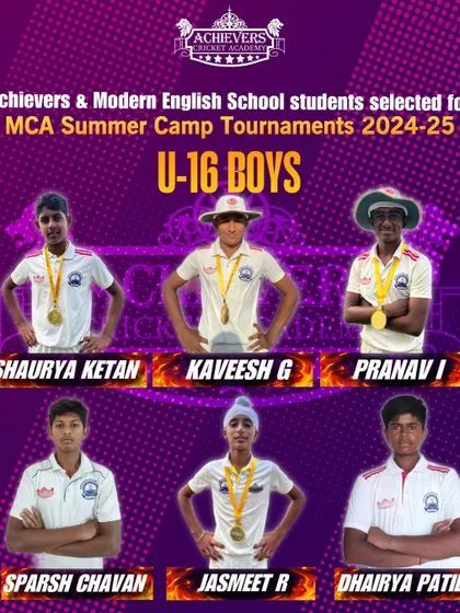 More of our U-16 boys who made the cut for the MCA Summer Camp, a crucial step in their cricketing journey.
