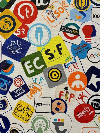 I found myself completely immersed in the process of painting these logos. It was a challenge, but not daunting at all.
