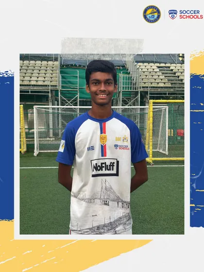 Ishaan Ghosh, in his academy kit, represents the aspirations of our young footballers. His selection for the Maharashtra Junior Nationals team shows what is possible with the right training environment.