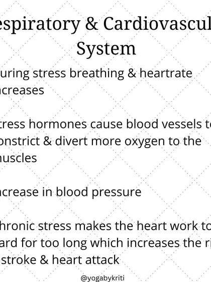 During stress, your breathing and heart rate increase as hormones constrict blood vessels. Chronic stress overworks the heart, increasing the risk of stroke and heart attack. Pranayama is a key tool to counter this.