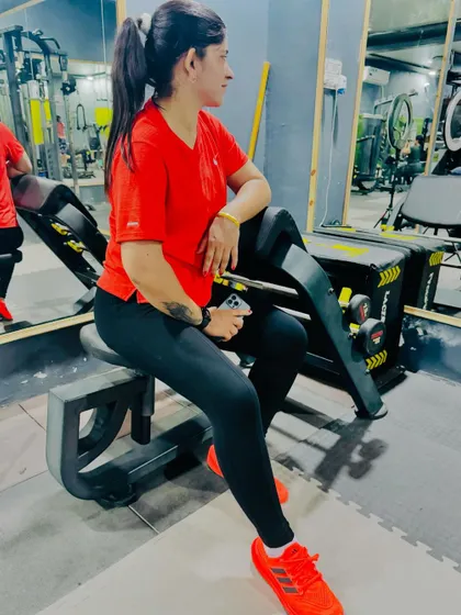 Taking a moment to rest after a tough workout session.