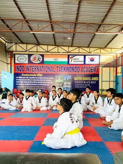 I believe real change starts with discipline. Here, I am conducting a session at my Jaitpur dojang, teaching my students the core values of Taekwondo that go beyond physical techniques.