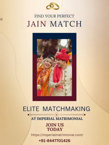 Find your perfect Jain match with our elite matchmaking services. We invite you to join our exclusive network to begin your journey toward finding a life partner within the Jain community.