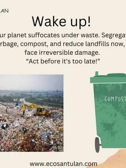 This is the reality of our landfills, but it doesn't have to be this way. By segregating our waste and composting organic materials, we can prevent this irreversible damage and act before it's too late.