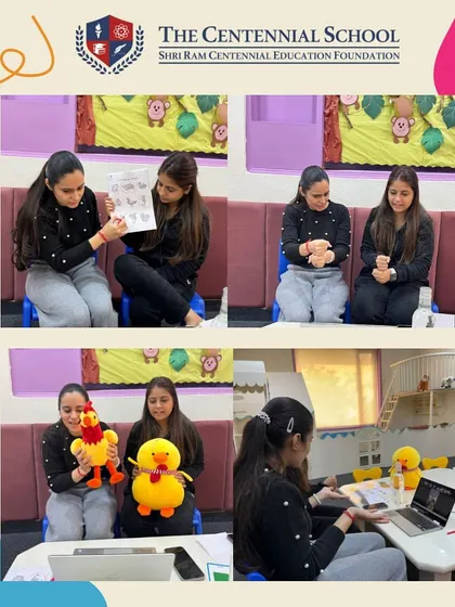 Storytime with puppets and songs is a favorite in our online sessions. We bring stories to life on screen to captivate our little learners' imaginations and build their language skills.