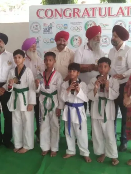 Our sub-junior boys team on the podium at the National Sikh Games. Building a strong foundation for future success.