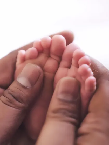 Every little wrinkle and toe is perfect. I make sure to capture close-up shots of your newborn's tiny feet during our session.