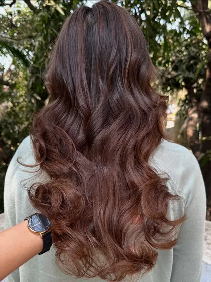 A final look at the stunning 'Chocolate Pecan Dream' color.