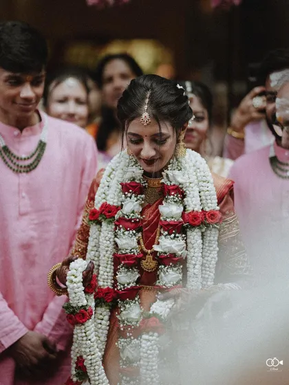 A beautiful shot of the bride during the ceremony, her expression full of emotion.