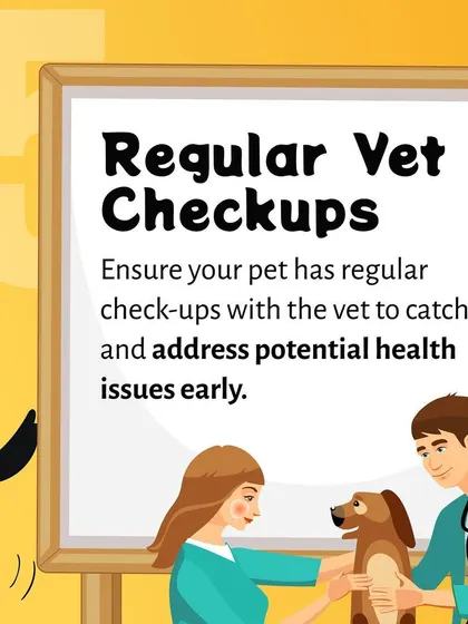 Regular vet checkups are crucial for early detection of health problems. We advise scheduling routine visits to monitor your pet's health and address any potential issues before they become serious.