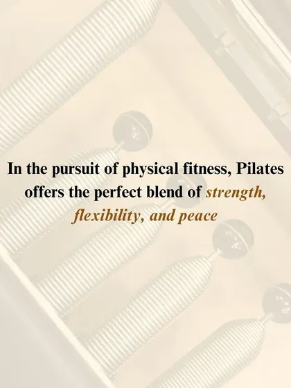 In the pursuit of physical fitness, Pilates offers the perfect blend of strength, flexibility, and peace.