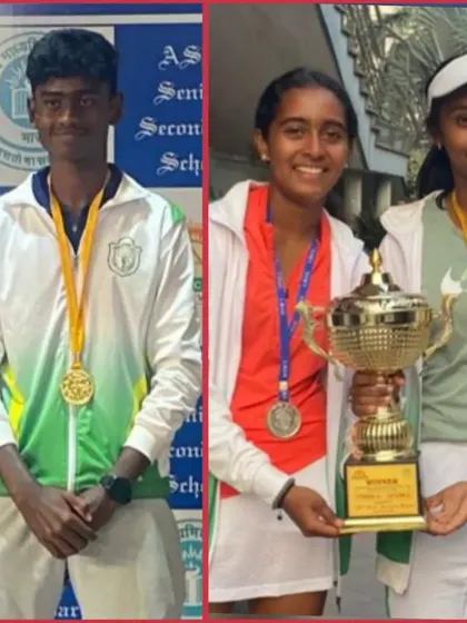 Golden moments at the CBSE Nationals. We celebrate Jason's gold in boys singles and Presha and Hridayeshi's gold in the girls event. Our players dominate at every level.