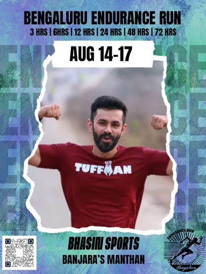Flexing after hours on the trail. The spirit of our endurance events is about celebrating strength and perseverance, no matter how many hours you've been running.
