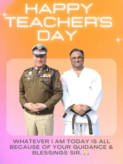 On Teacher's Day, I honor my own Guru. Whatever I am today is because of the guidance and blessings I have received from my teachers.