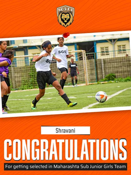 Another one of our stars, Sharvani, who was also selected for the Maharashtra Sub Junior Girls Team. We are proud to have two players represent the state.