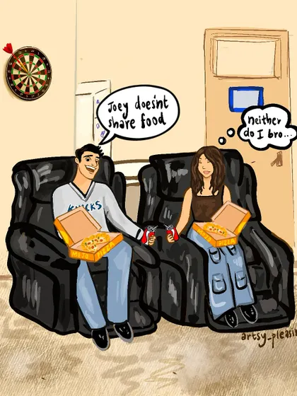 A custom illustration inspired by the iconic TV show 'Friends'. I can place you and your friends right into a scene from your favorite show.
