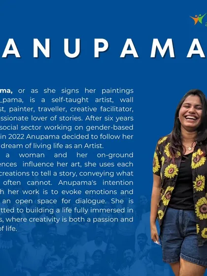 Here is my profile as a facilitator for the Gramya Manthan program. It highlights my journey as a self-taught artist and my commitment to using my creations to tell stories and create open dialogue, which is the spirit I bring to all my facilitation work.