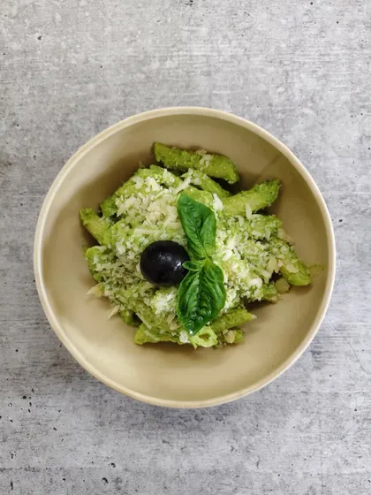 Avocado and penne are a match made in foodie heaven. We toss fresh pasta in a smooth, buttery, and wholesome avocado cream sauce for a modern and healthy comfort dish.