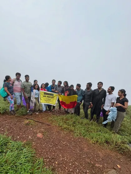 Our group photo at the summit of Gangadikal, another peak conquered.