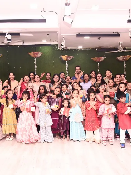 Another shot of our amazing dance family celebrating the festival of lights together.