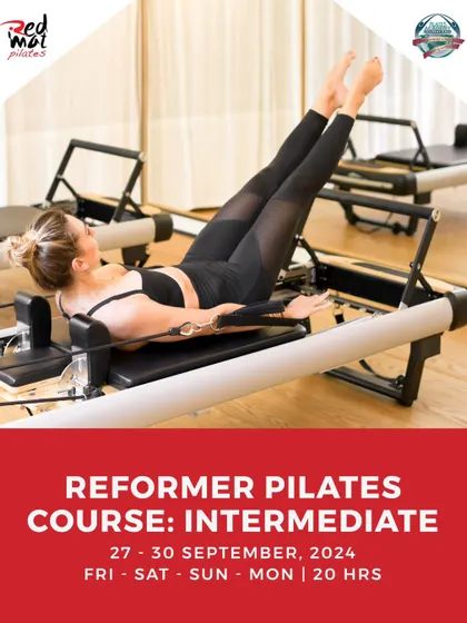 The Intermediate Reformer Pilates course for September is designed to build on your skills. This 20-hour module will challenge you and expand your teaching repertoire.