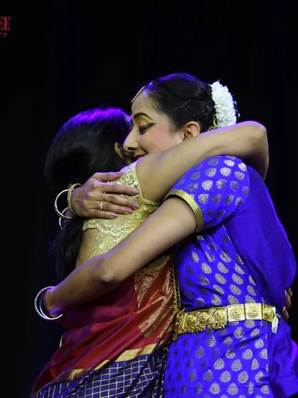 A hug that says it all. The bond between our teachers and students is what makes our community so strong. A candid moment from Nritya Sanje.